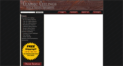 Desktop Screenshot of classicceilings.com